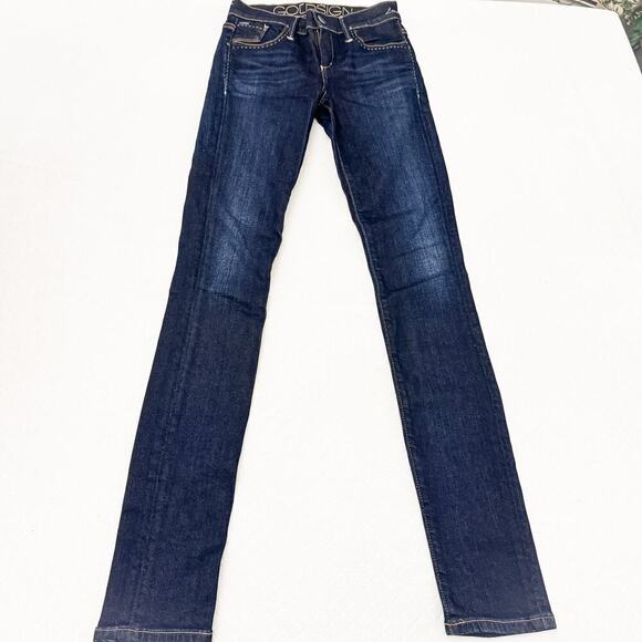Goldsign Lure Skinny Jeans Super-Slim Faded Blue Size 24 $238 - Picture 2 of 8